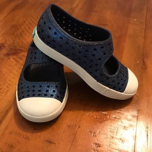 Native Juniper Bling Mary Janes Toddler Size 7